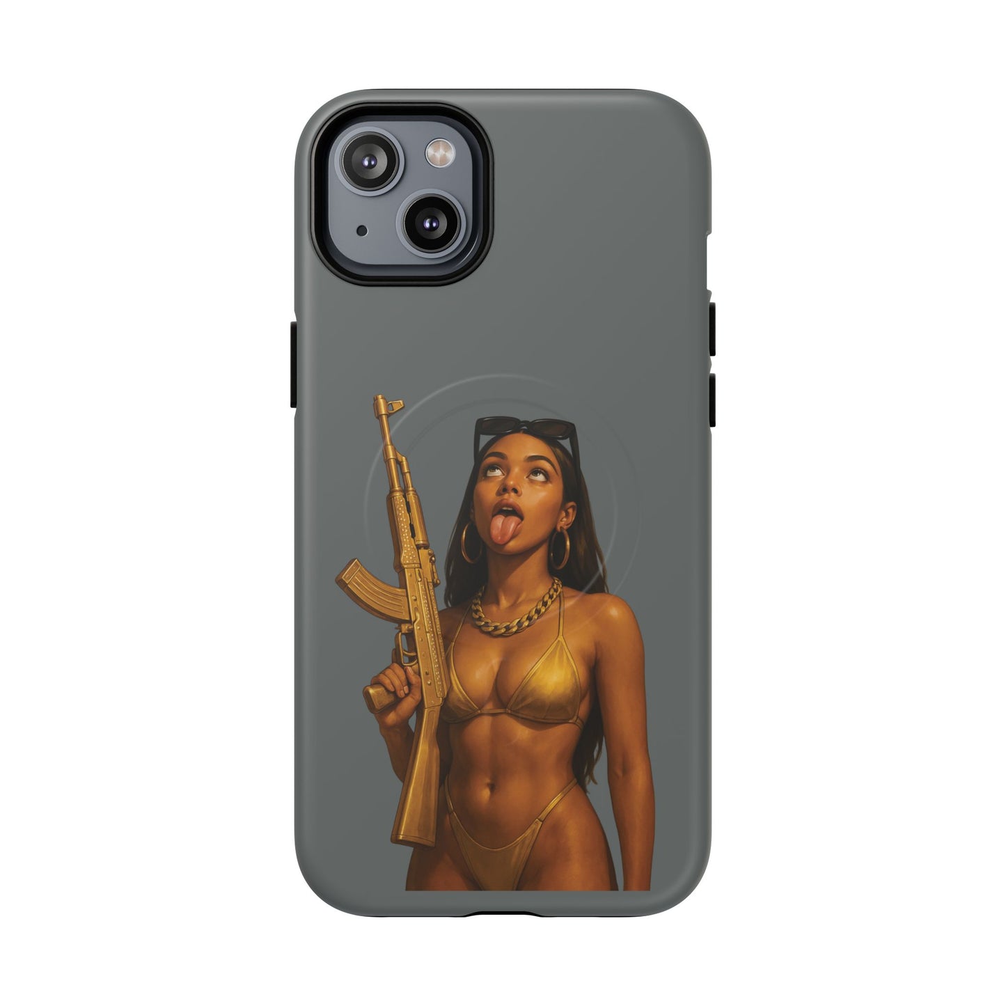 Coque Iphone : Fatally Girl (Gris)