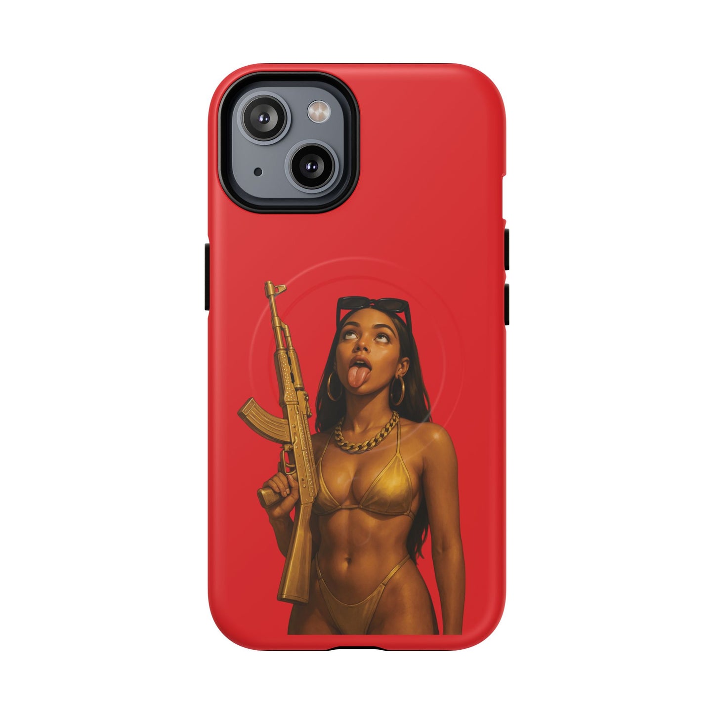 Coque Iphone : Fatally Girl (Rouge)