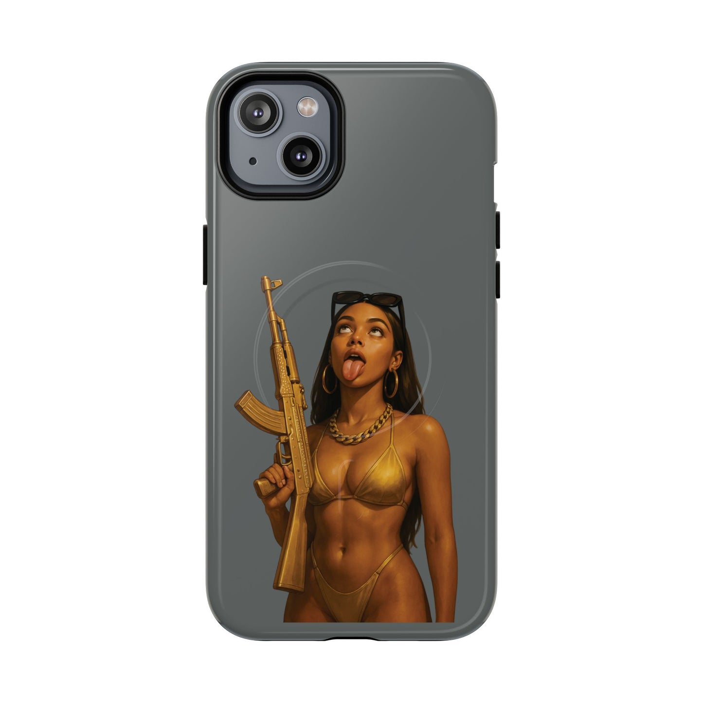 Coque Iphone : Fatally Girl (Gris)