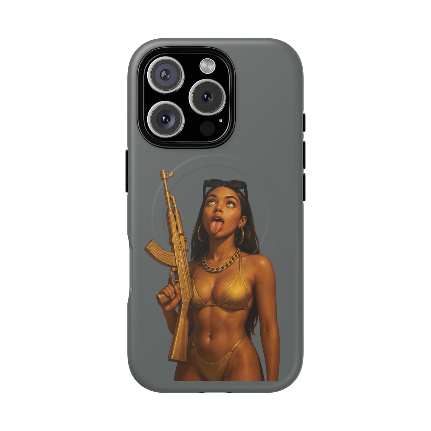 Coque Iphone : Fatally Girl (Gris)