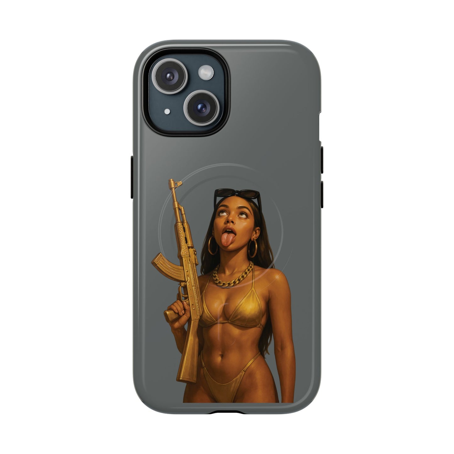 Coque Iphone : Fatally Girl (Gris)