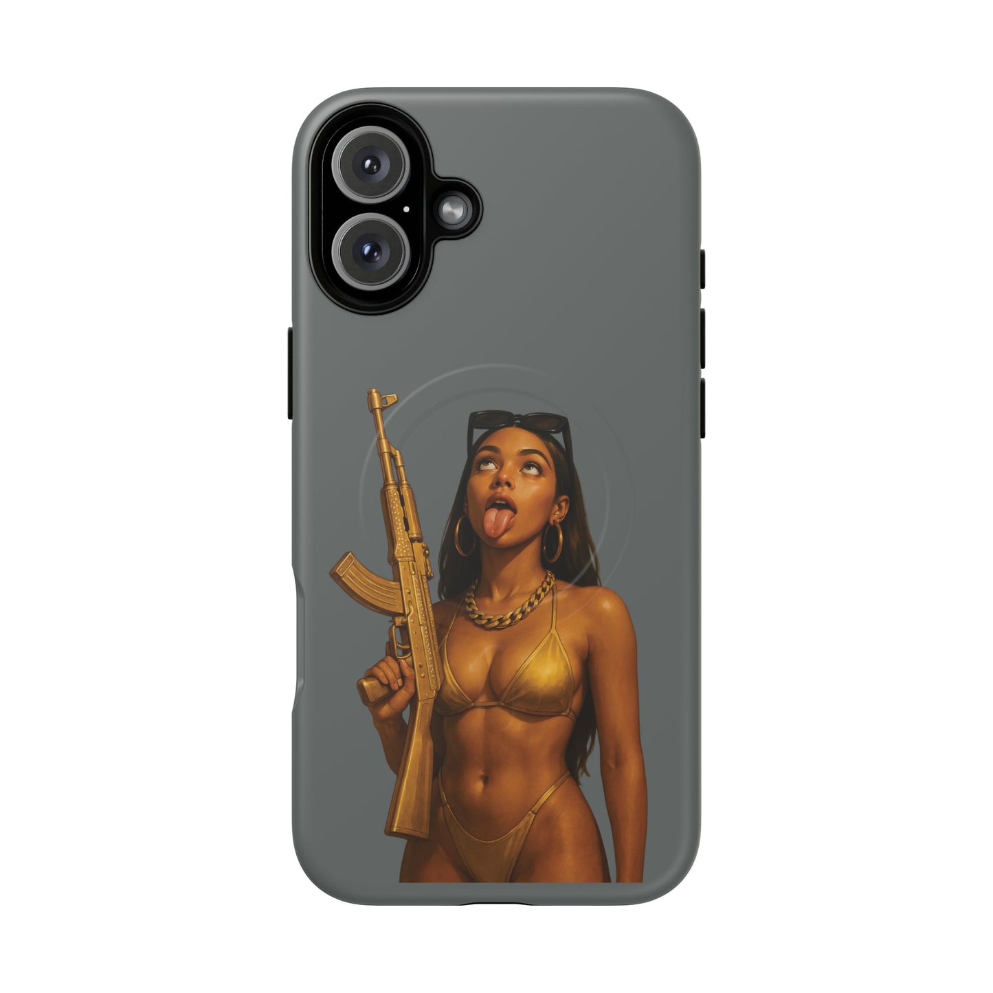 Coque Iphone : Fatally Girl (Gris)