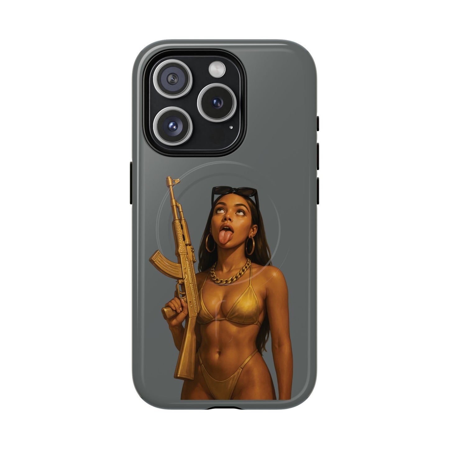 Coque Iphone : Fatally Girl (Gris)