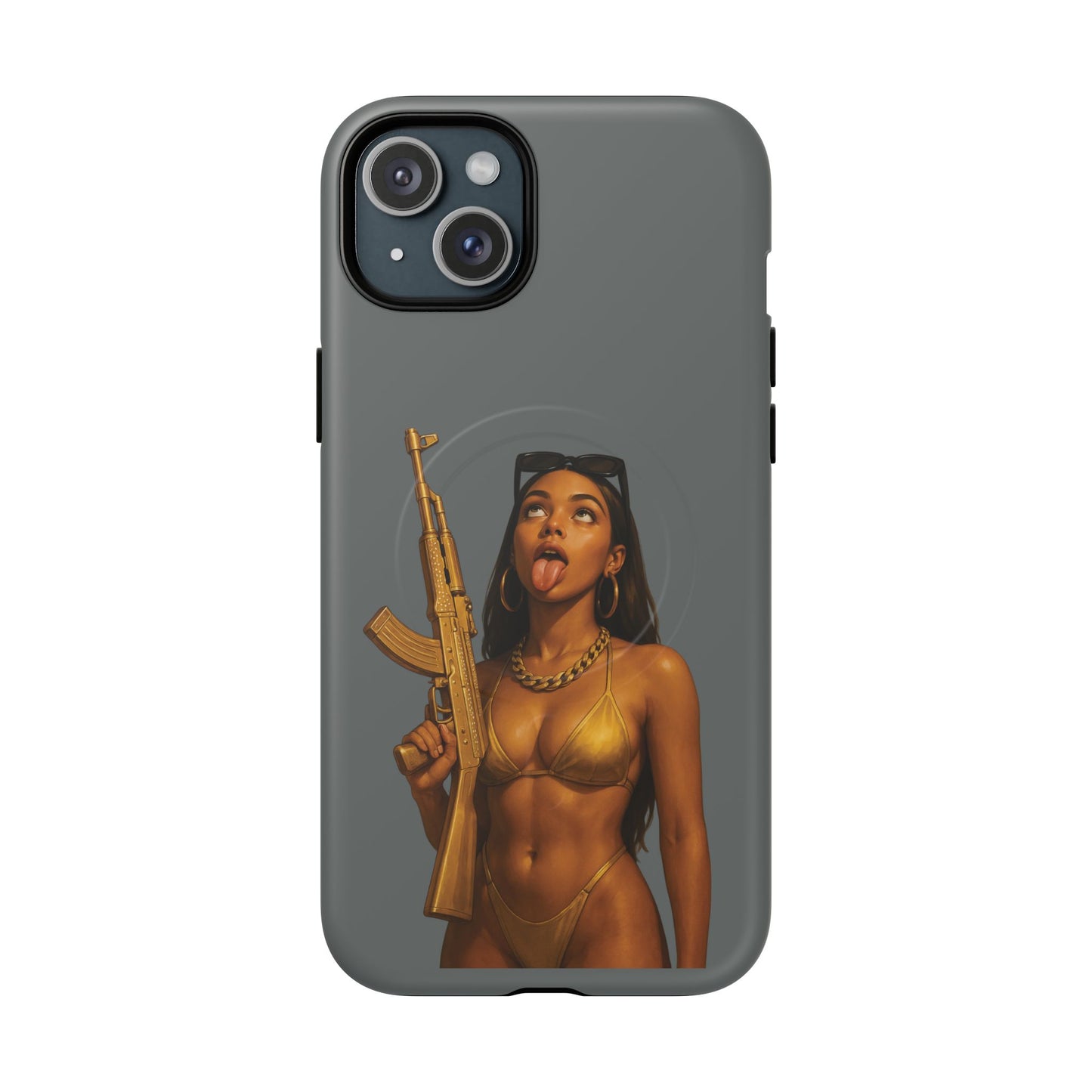 Coque Iphone : Fatally Girl (Gris)
