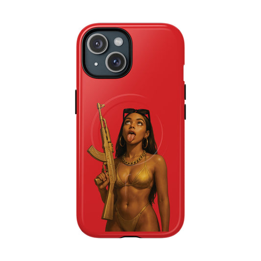 Coque Iphone : Fatally Girl (Rouge)