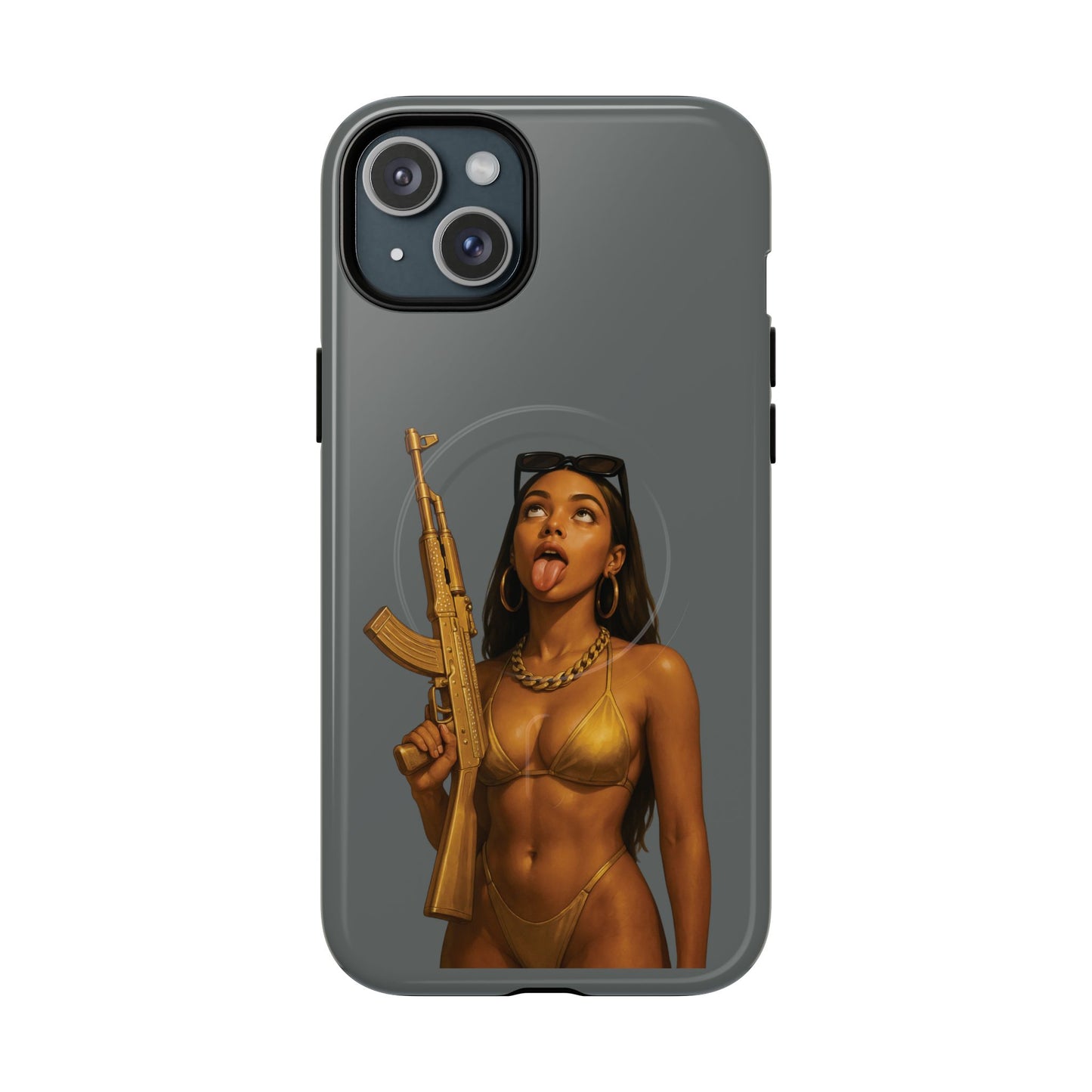 Coque Iphone : Fatally Girl (Gris)