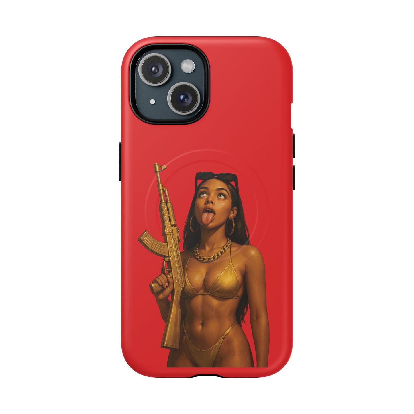 Coque Iphone : Fatally Girl (Rouge)