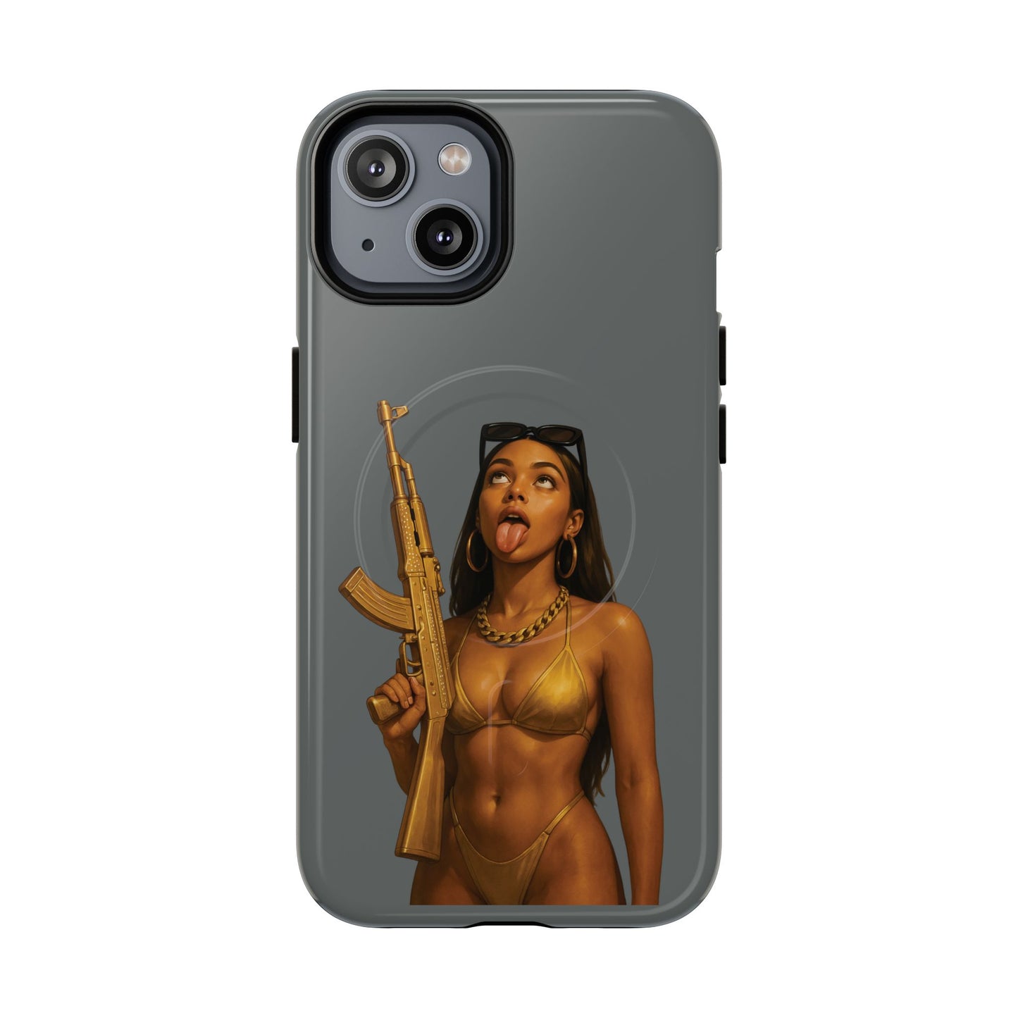 Coque Iphone : Fatally Girl (Gris)