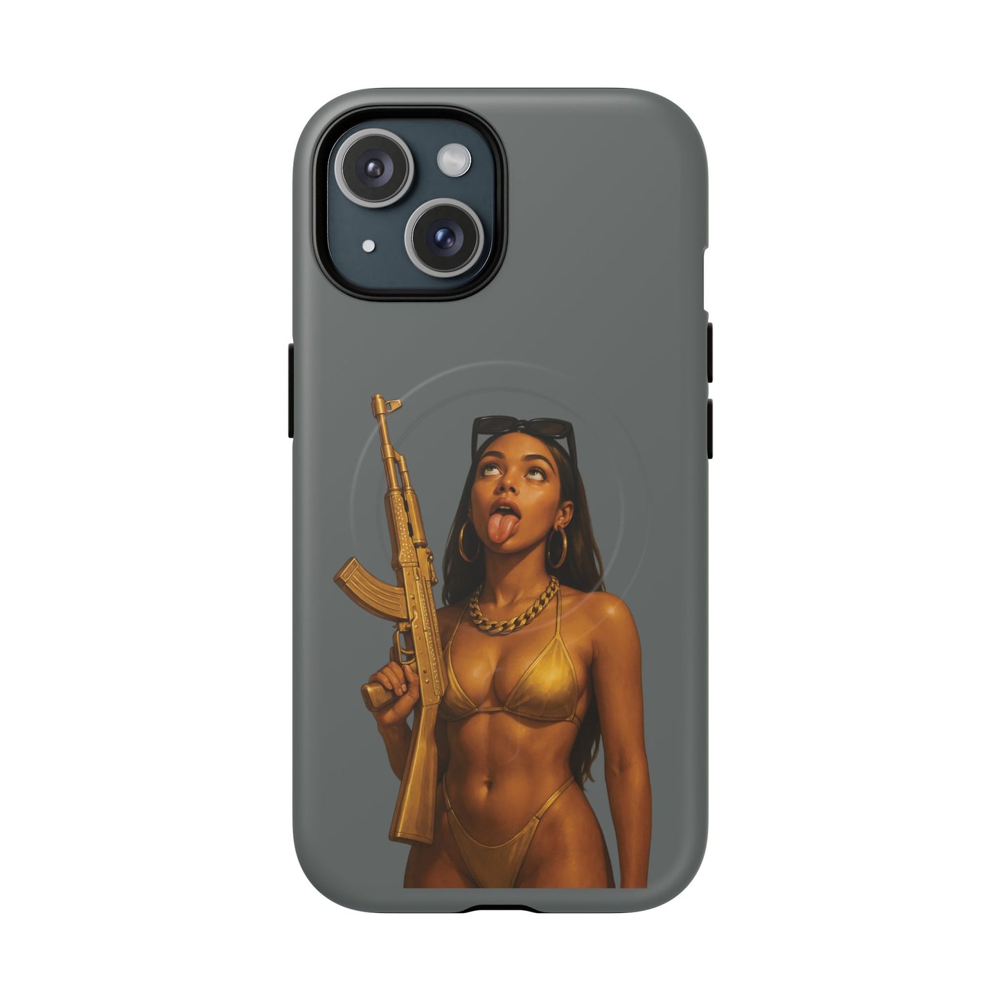 Coque Iphone : Fatally Girl (Gris)