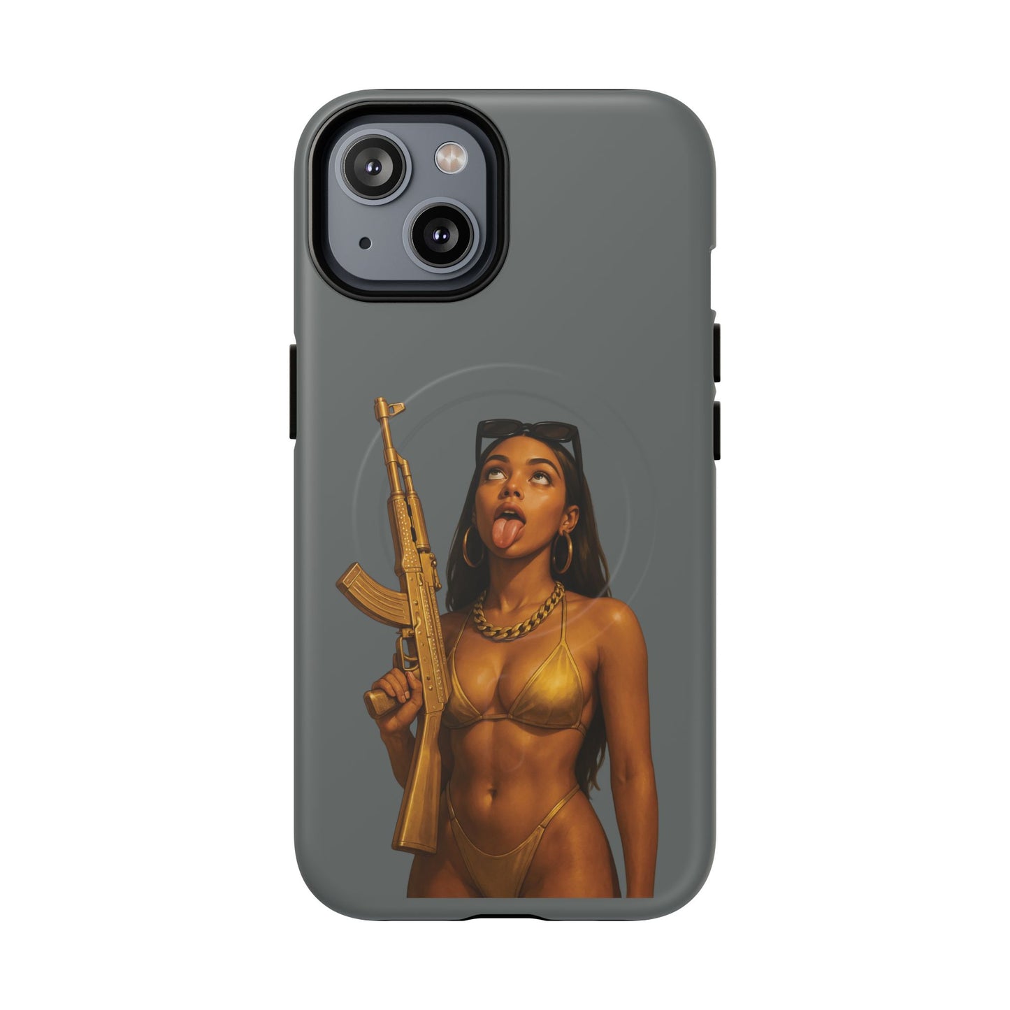 Coque Iphone : Fatally Girl (Gris)