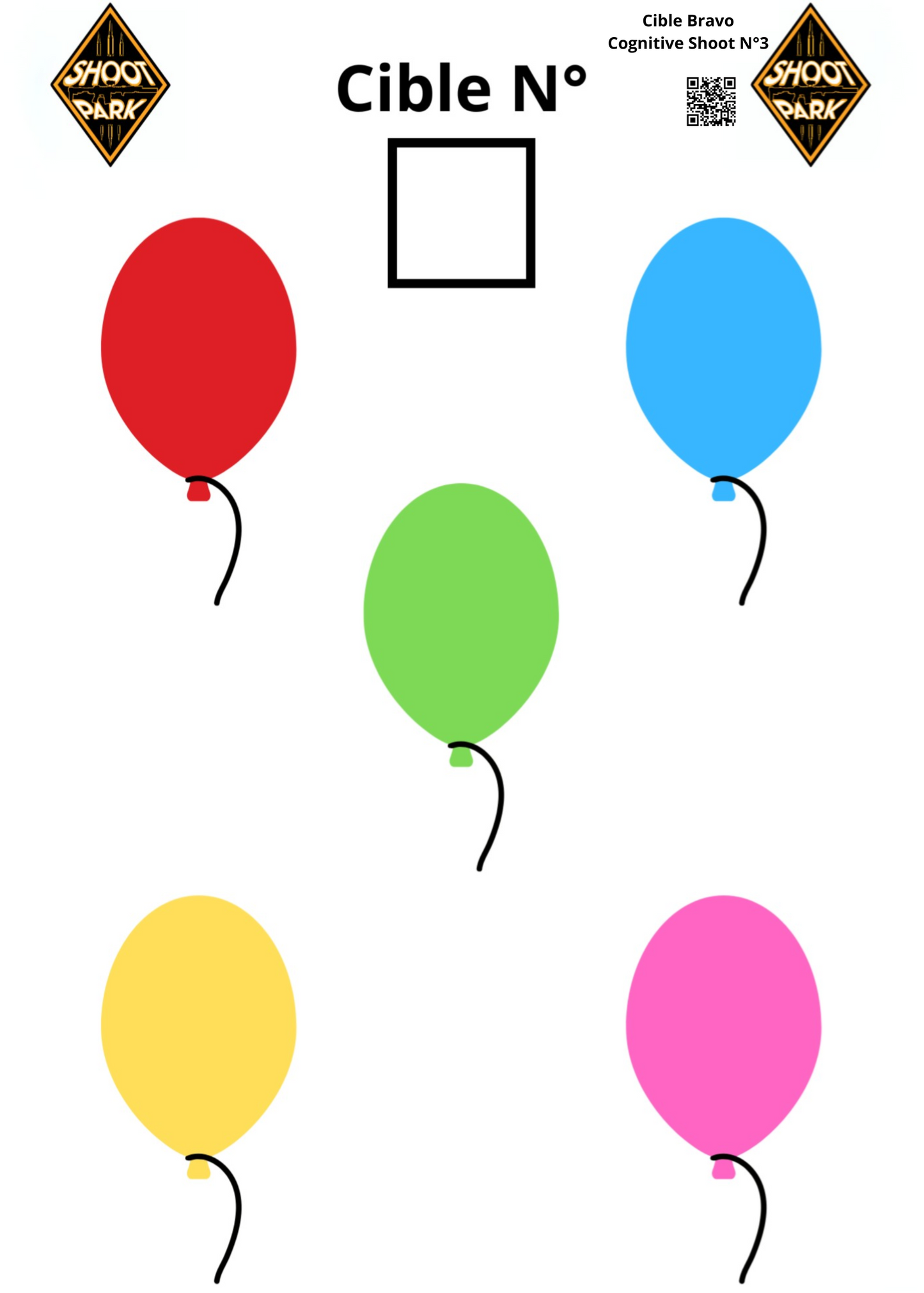 cible avec ballon, cible de tir, fun shoot 