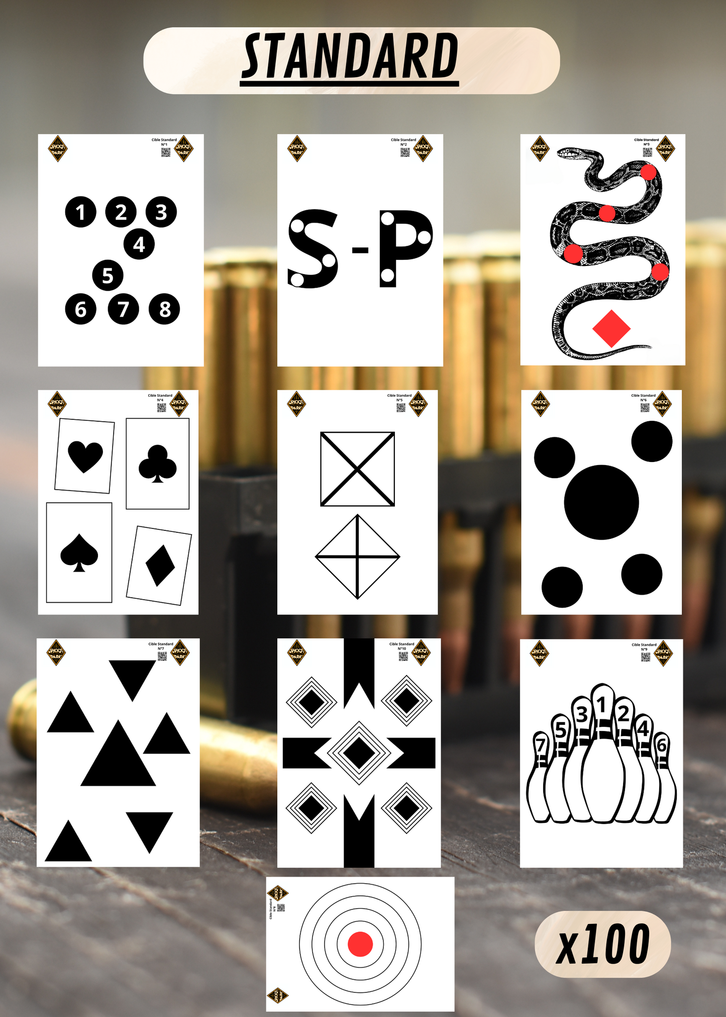 Pack Cibles STANDARD