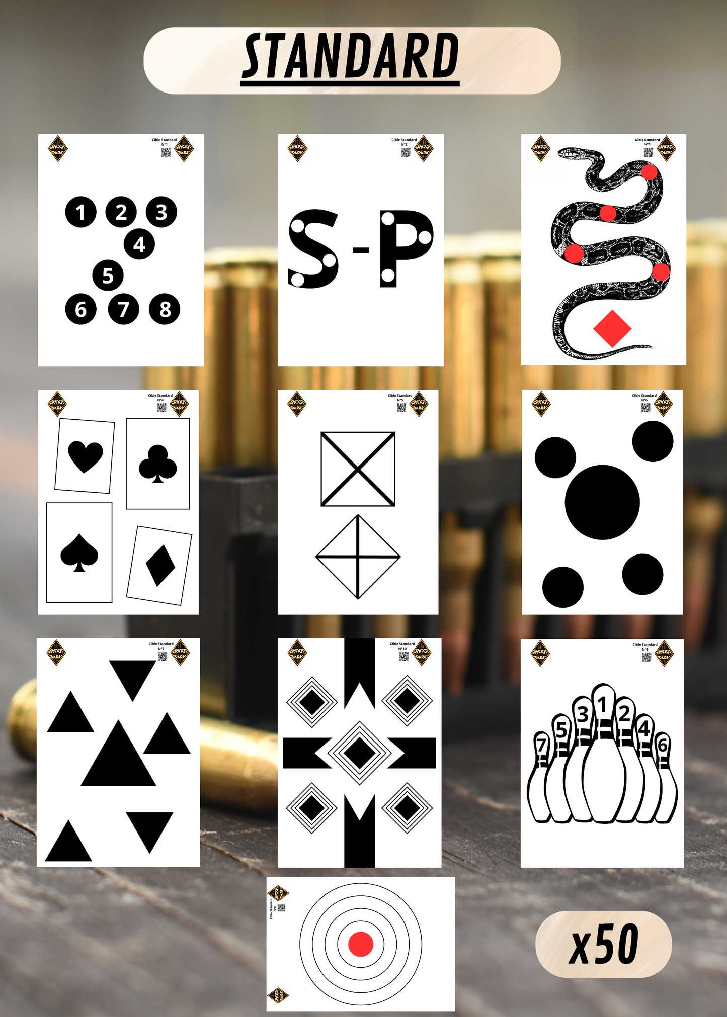 Pack Cibles STANDARD