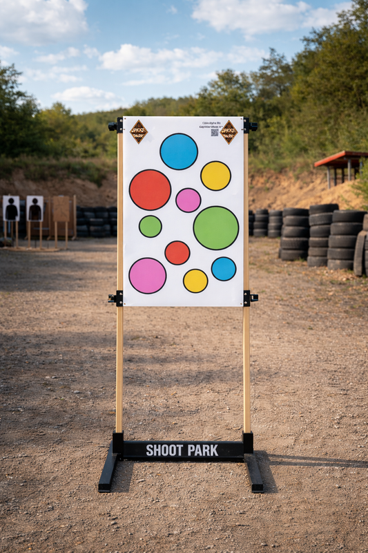 cible congitive, cible de tir, support de cible, shoot park
