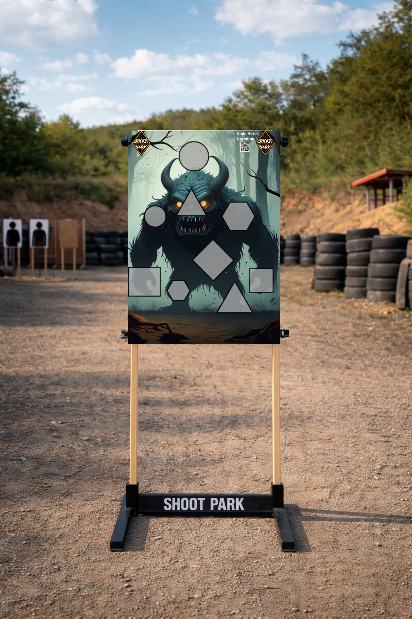 cible fun, cible de tir, shoot park, fftir, tir sportif