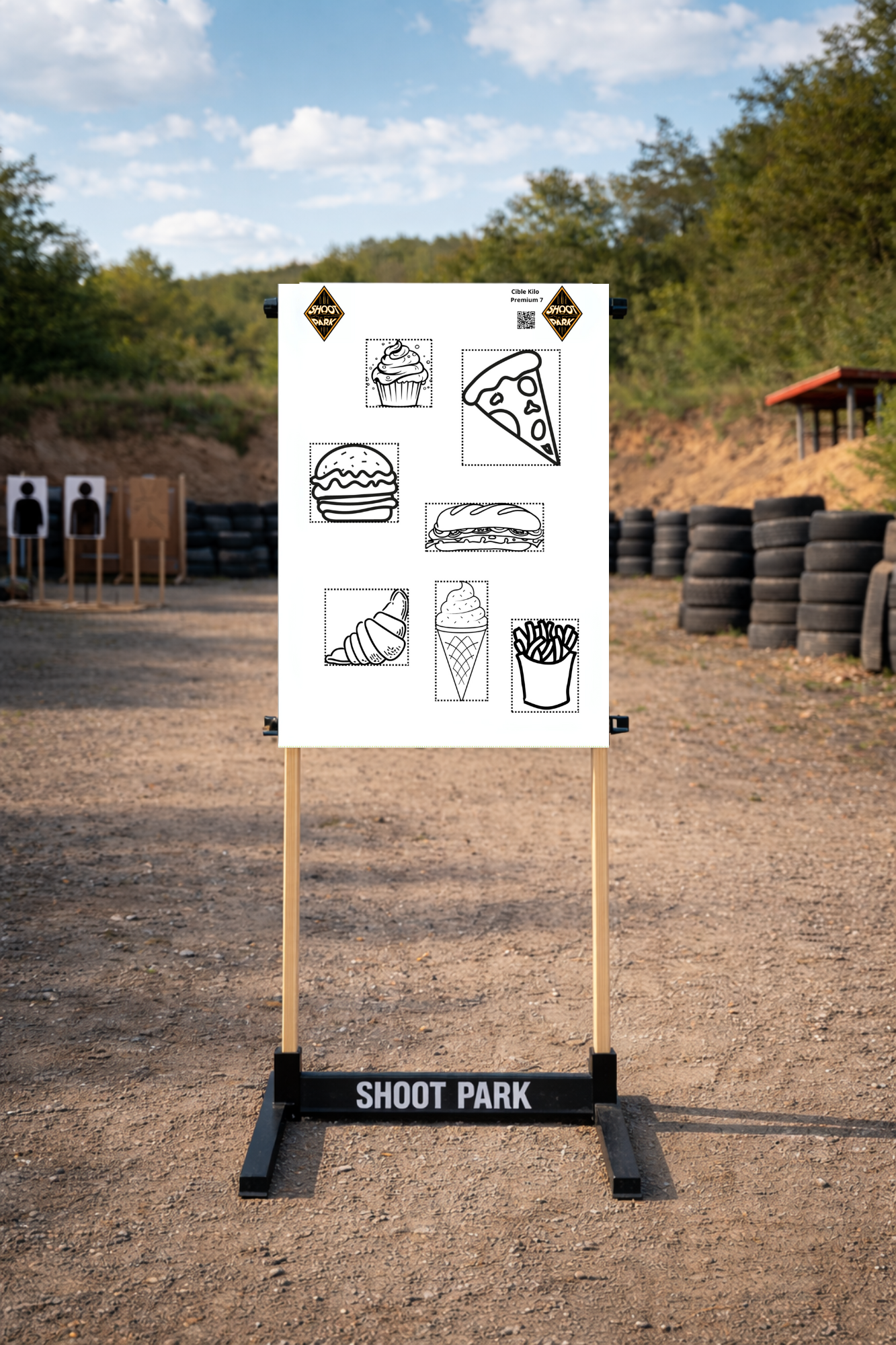 cible pour tireur sportif orienté fun shoot